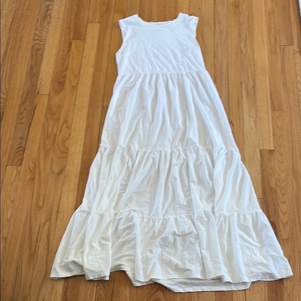 Electric & rose worn one , sleeveless dress